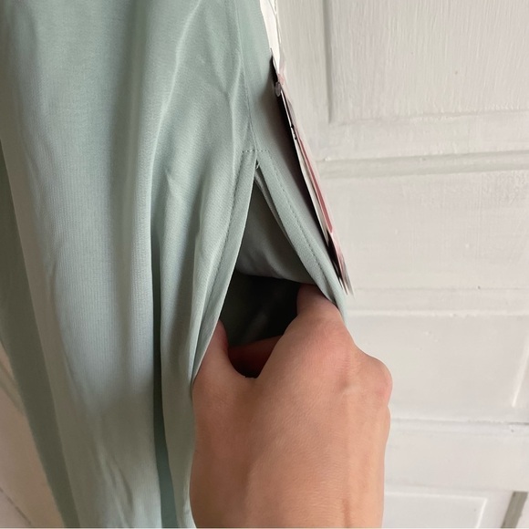 Birdy Grey NWT Moni Convertible Halter Back Chiffon Bridesmaid Dress Green XS - Picture 11 of 12